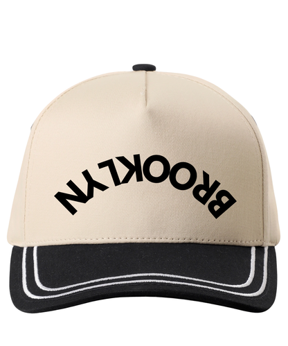 Brooklyn Bums 2-Tone Snapback Trucker Hat  Upside Down Brooklyn
