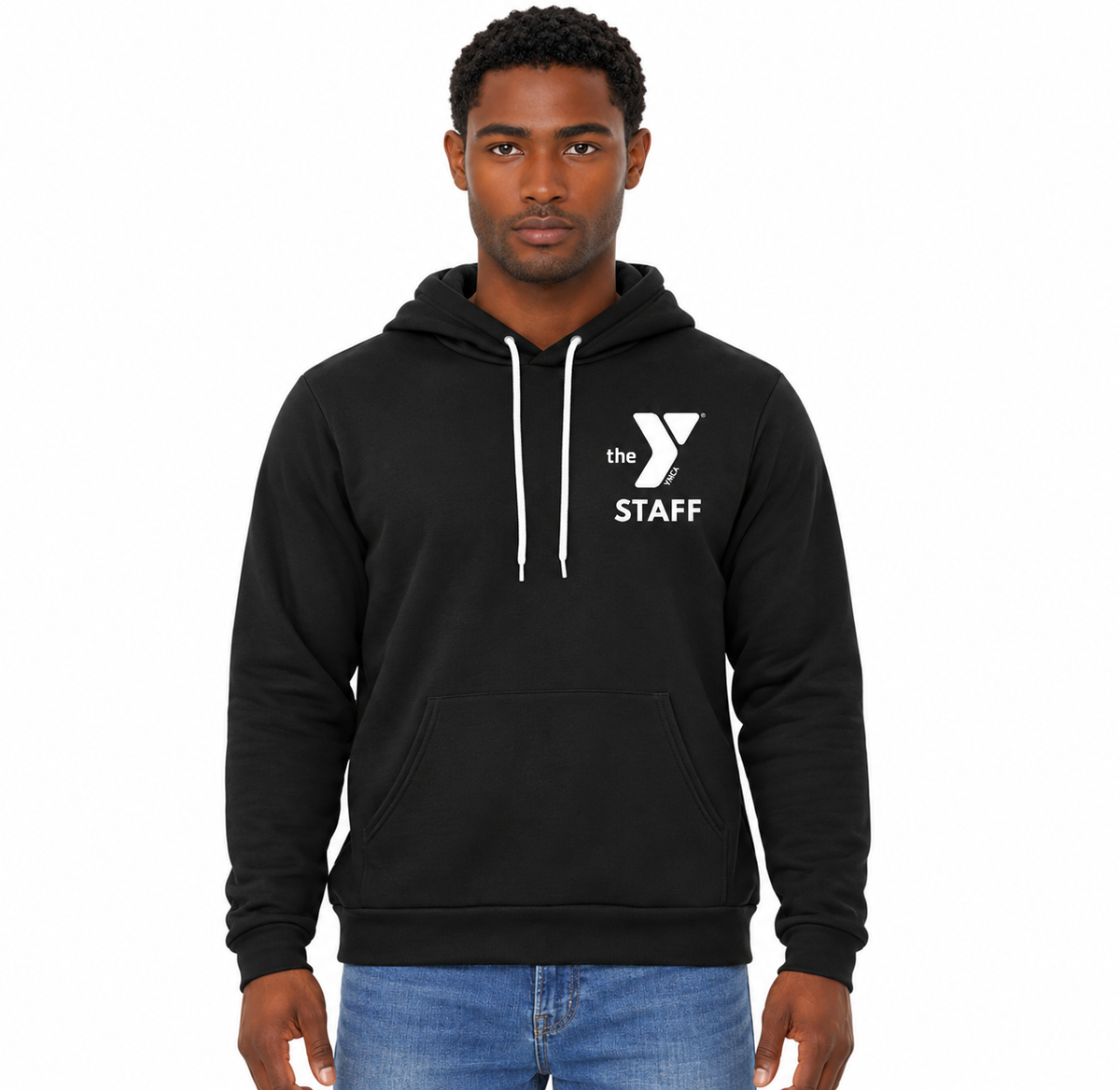 YMCA STAFF BC3719 Sale BELLA+CANVAS® Unisex Sponge Fleece Pullover Hoodie STAFF