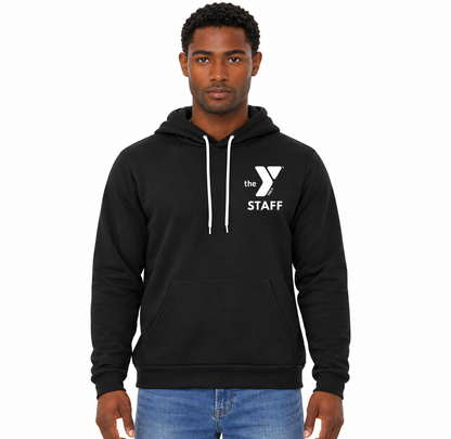 YMCA STAFF BC3719 Sale BELLA+CANVAS® Unisex Sponge Fleece Pullover Hoodie STAFF
