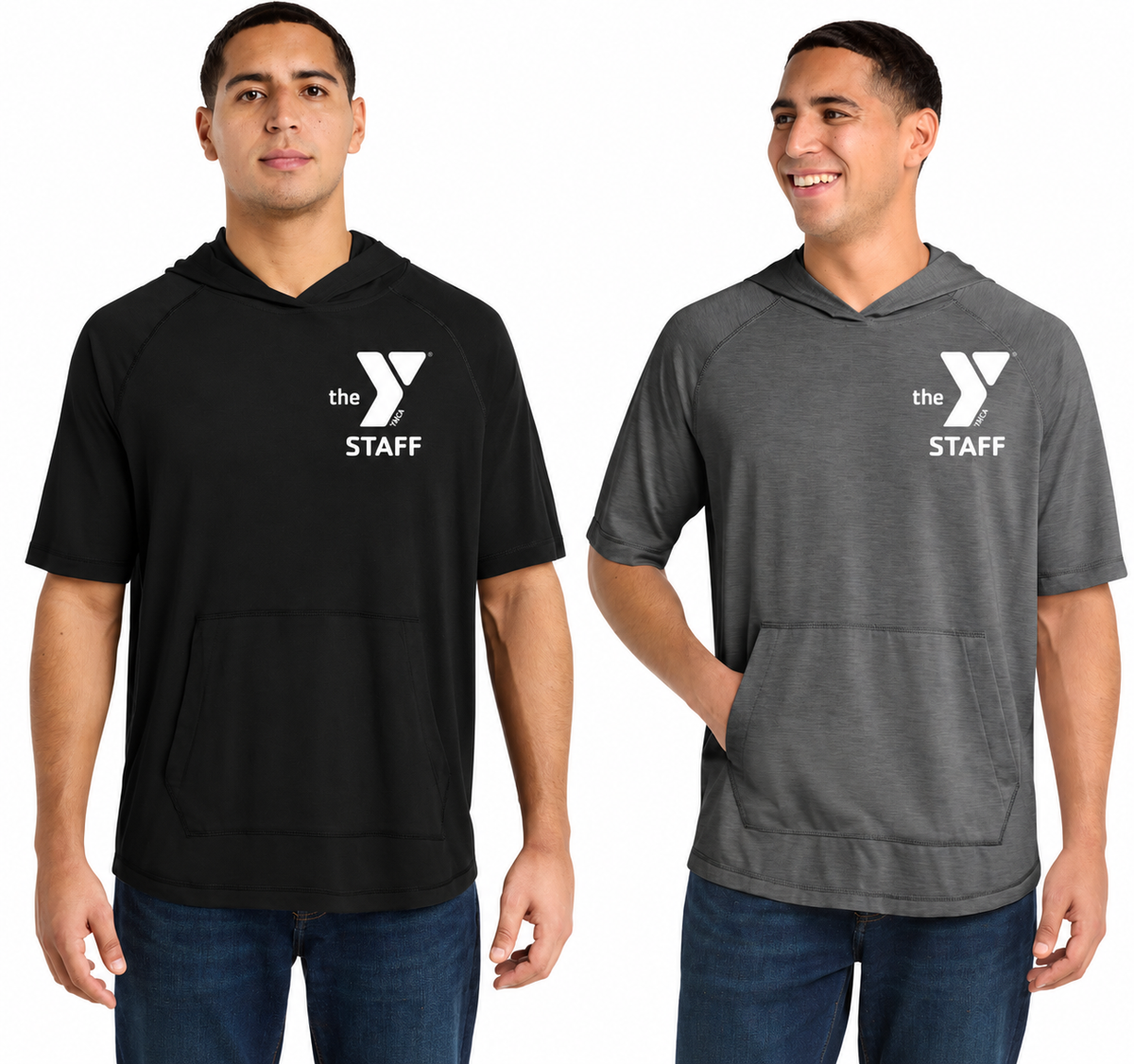 ST404 Sport-Tek® PosiCharge® Tri-Blend Wicking Short Sleeve Hoodie STAFF