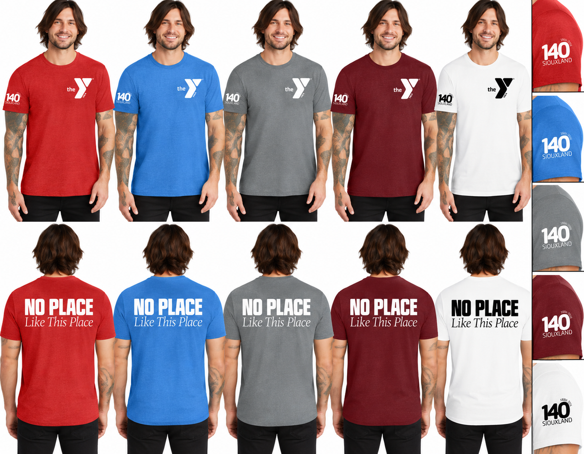 140th Anniversary Allmade Unisex Tri-Blend  Left Chest YMCA Tee AL2004 STAFF