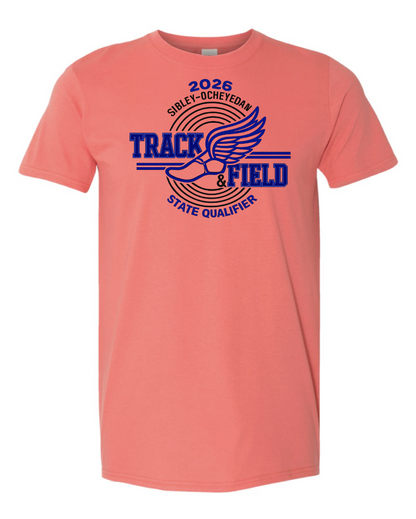 S-O STATE TRACK GILDAN T SHIRT