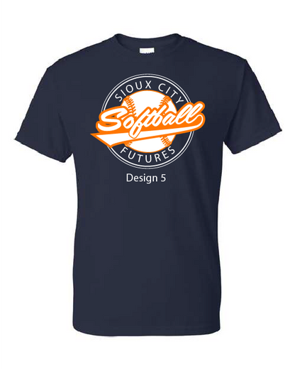 Youth Gildan Dry Blend T Shirt SOFTBALL 800b