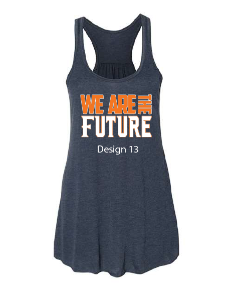 Women's Flowy Racerback Tank. 8800 FUTURES