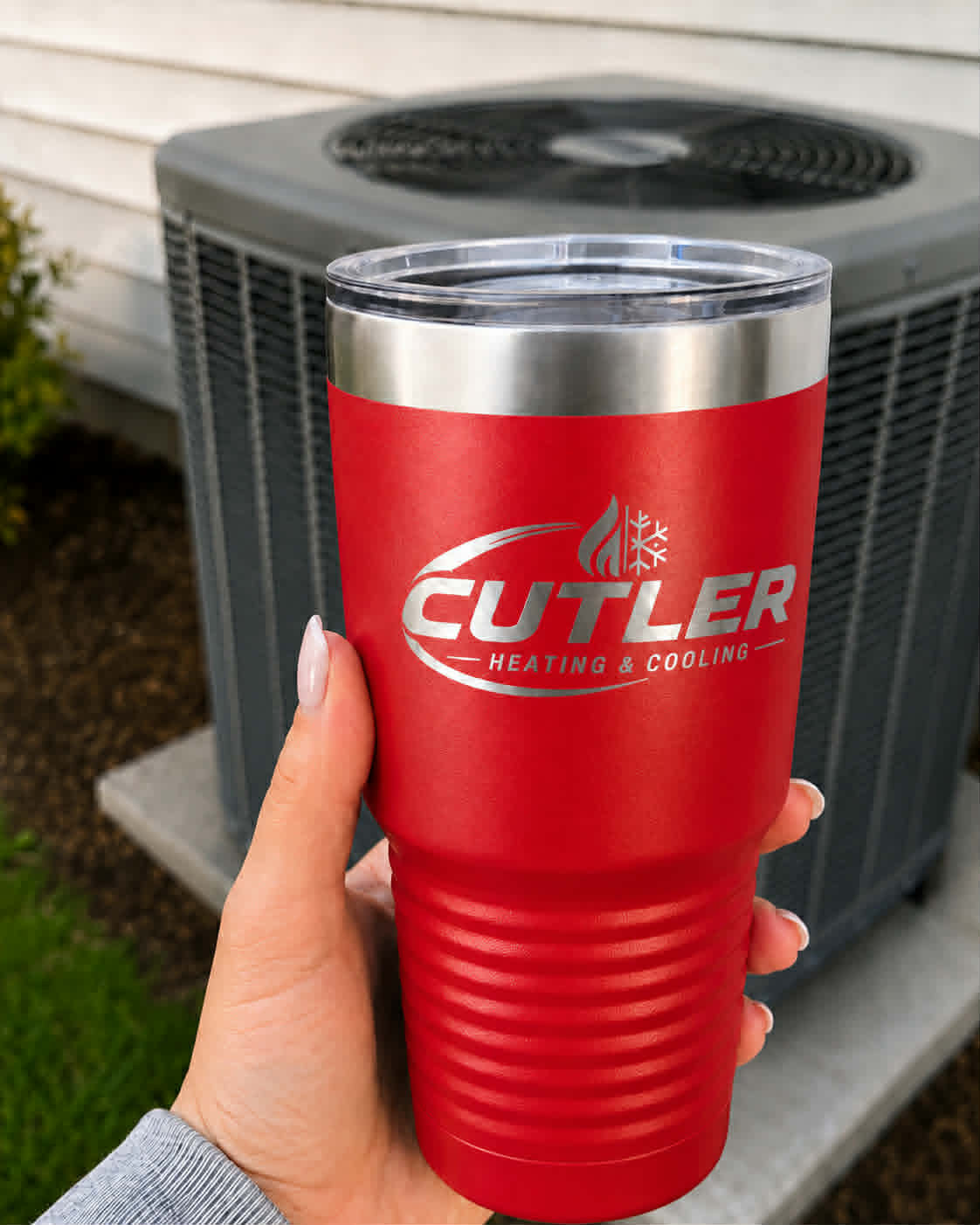 30 OZ TUMBLER CUTLER RED