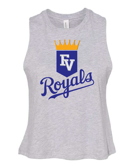 Royals Bella Canvas Women's Racerback Crop Tank
