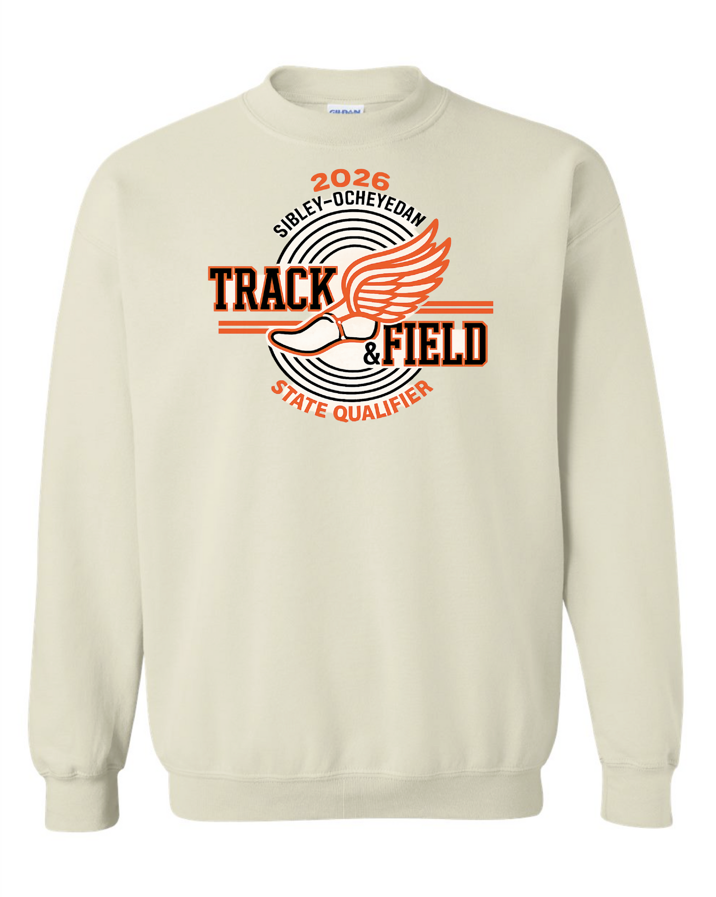 S-O STATE TRACK GILDAN CREWNECK