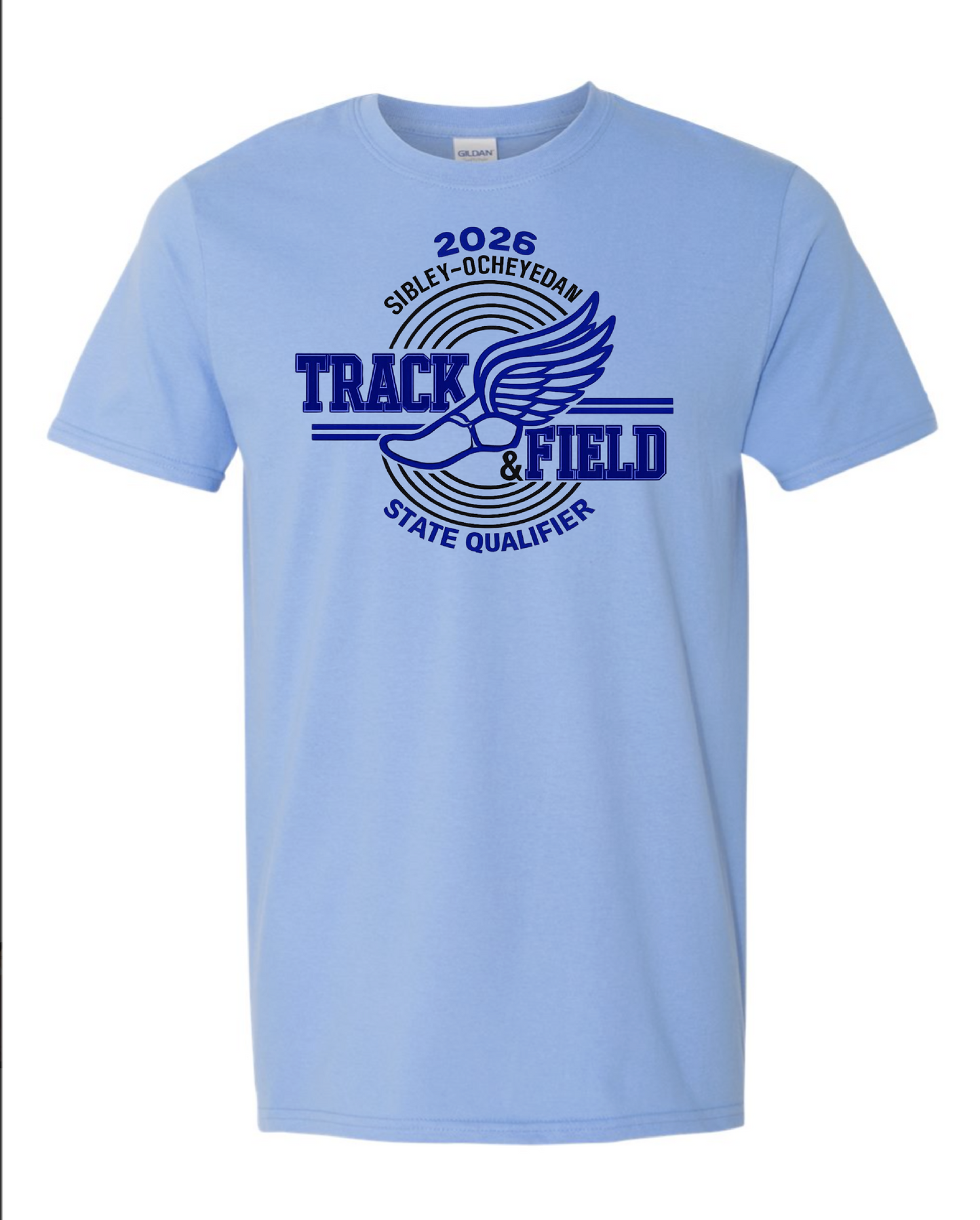 S-O STATE TRACK GILDAN T SHIRT