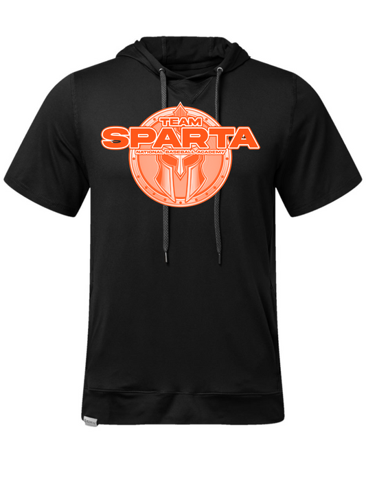 Sparta  Orange Logo  Ventura Soft Knit Short Sleeve Hoodie