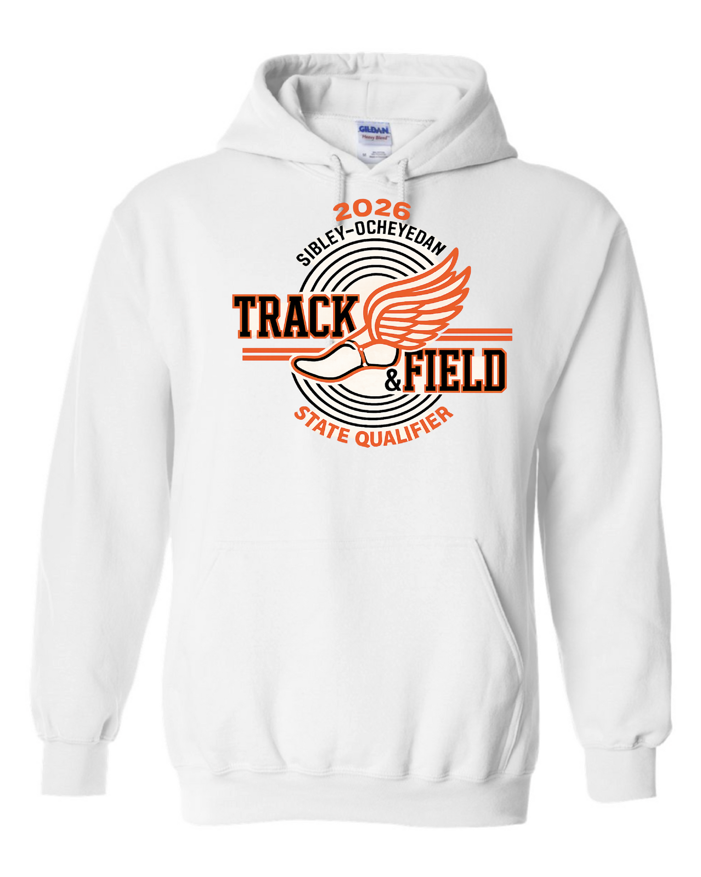 S-O STATE TRACK GILDAN HOODIE